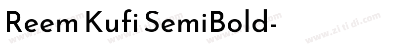 Reem Kufi SemiBold字体转换